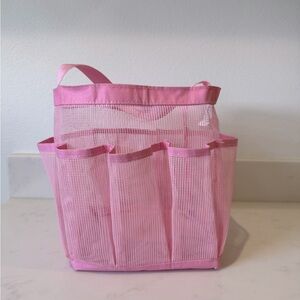 Pink Mesh Shower Caddy